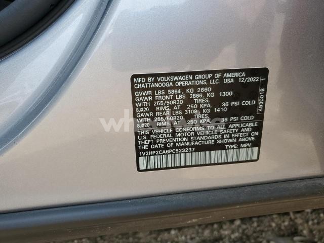 2023 VOLKSWAGEN ATLAS SE (VIN 1V2HP2CA6PC523237) main photo