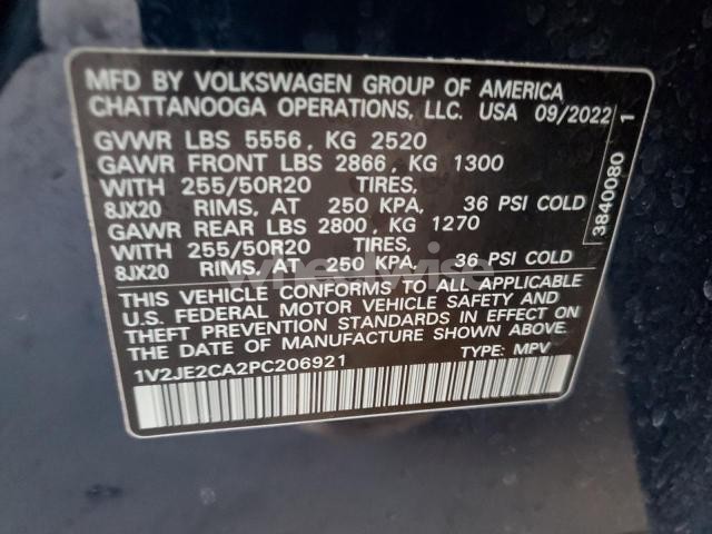 Photo 14 of 2023 VOLKSWAGEN ATLAS CROSS SPORT SE (VIN 1V2JE2CA2PC206921)