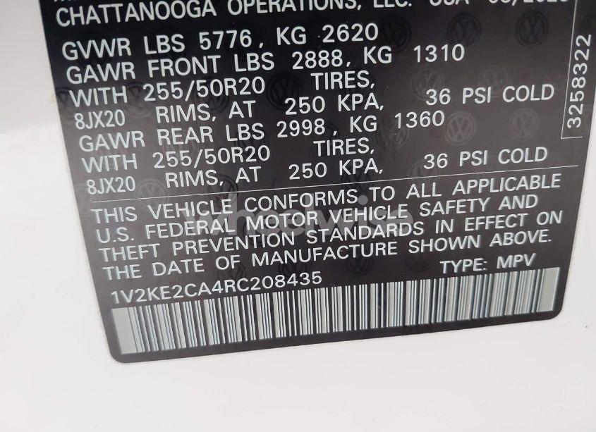 Photo 9 of 2024 Volkswagen Atlas CROSS SPORT 2.0T SE W/TECHNOLOGY (VIN 1V2KE2CA4RC208435)