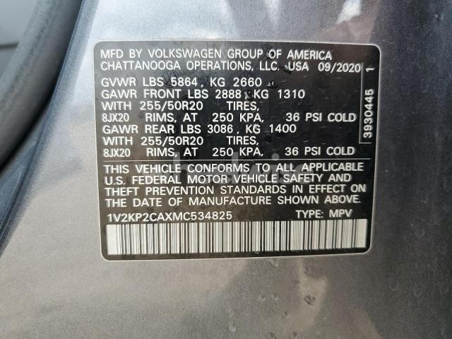 Photo 11 of 2021 VOLKSWAGEN ATLAS SE N/A (VIN 1V2KP2CAXMC534825)
