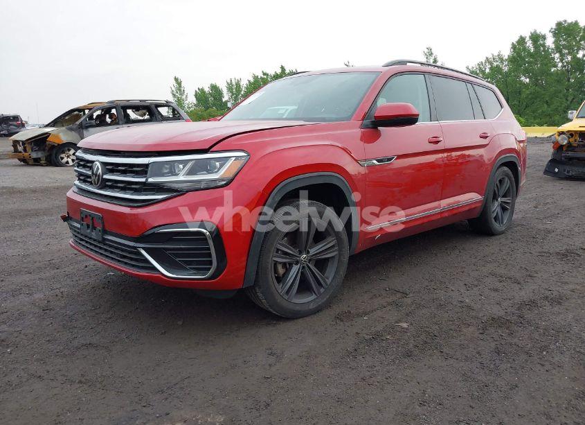 Photo 2 of 2021 Volkswagen Atlas 3.6L V6 SE W/TECHNOLOGY R-LINE (VIN 1V2RR2CA5MC510666)