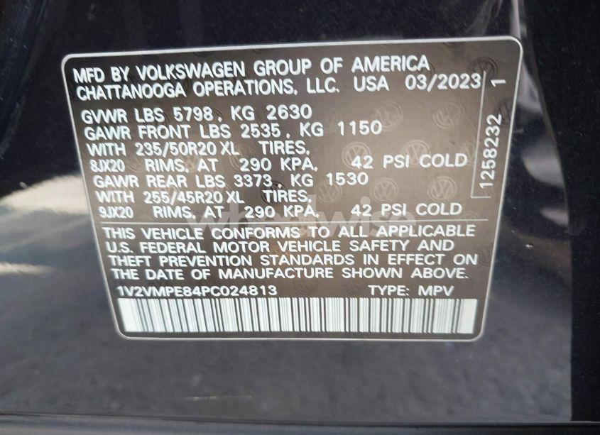 Photo 9 of 2023 Volkswagen Id.4 PRO/PRO S (VIN 1V2VMPE84PC024813)