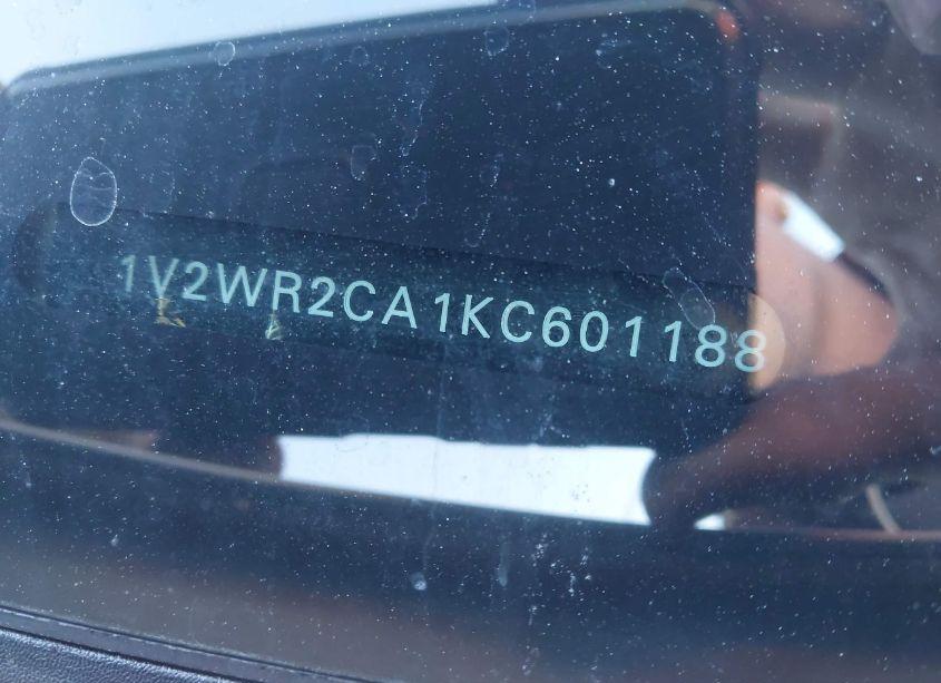 Photo 9 of 2019 Volkswagen Atlas 3.6L V6 SE W/TECHNOLOGY (VIN 1V2WR2CA1KC601188)