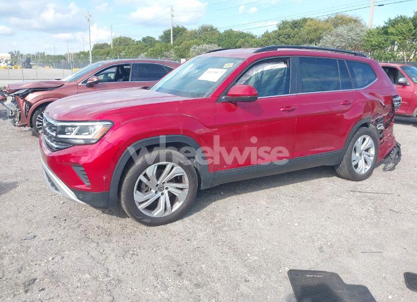 Photo 2 of 2021 Volkswagen Atlas 3.6L V6 SE W/TECHNOLOGY (VIN 1V2WR2CA3MC526612)