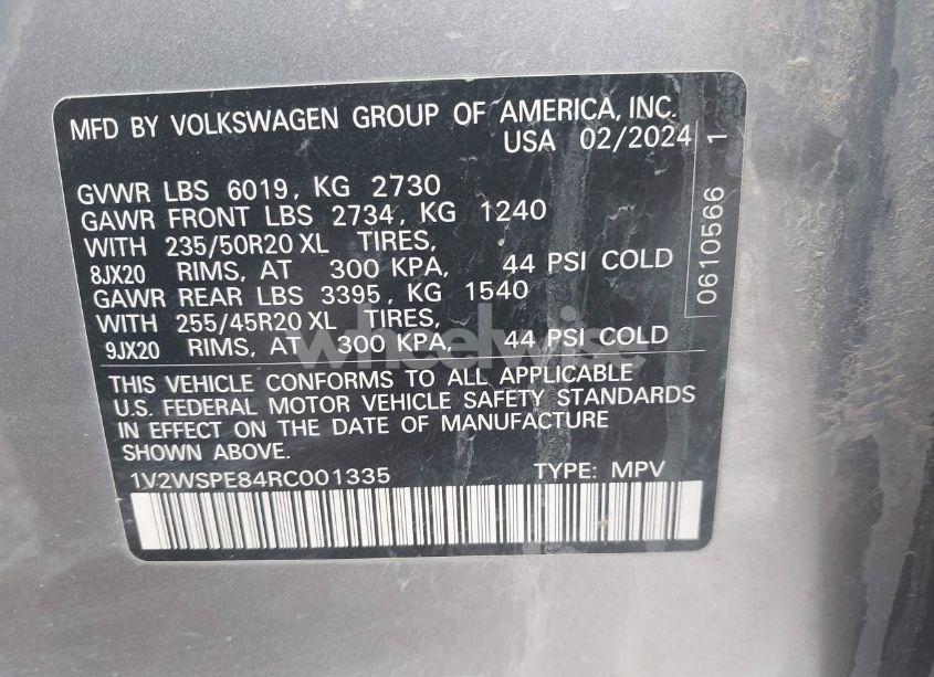 Photo 9 of 2024 Volkswagen Id.4 AWD PRO S (VIN 1V2WSPE84RC001335)