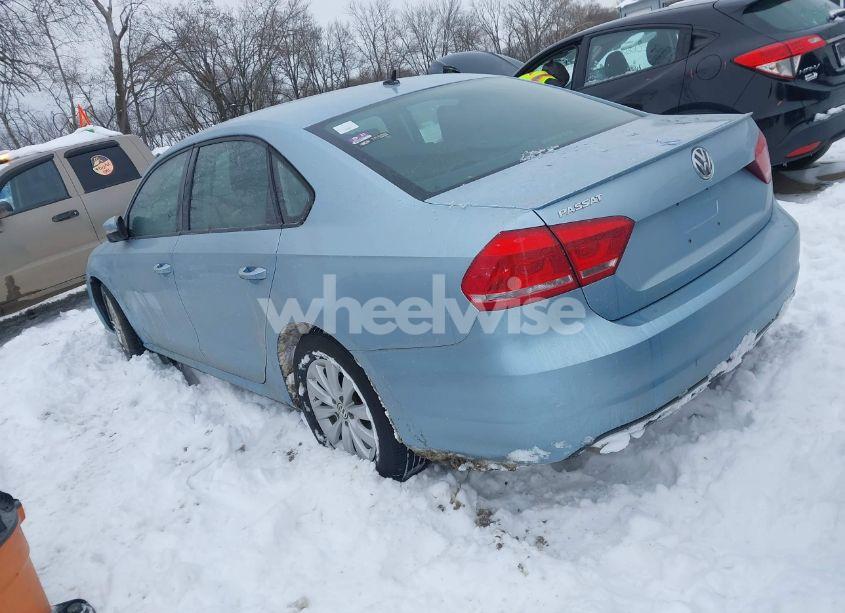 Photo 3 of 2013 Volkswagen Passat 2.5L S (VIN 1VWAH7A31DC111396)