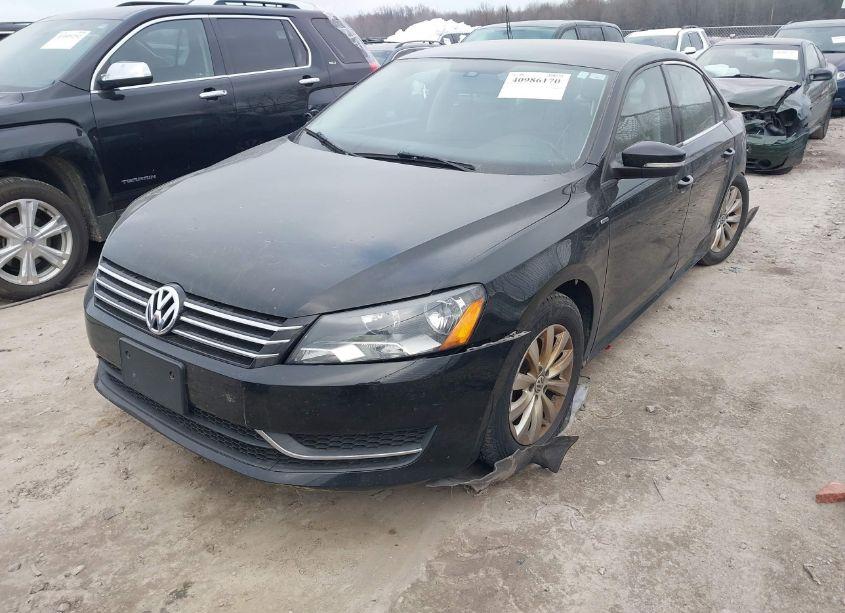 Photo 2 of 2014 Volkswagen Passat 2.5L S/2.5L WOLFSBURG EDITION (VIN 1VWAH7A35EC023193)