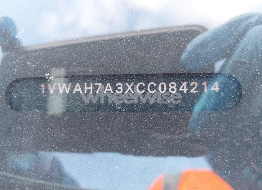 Photo 9 of 2012 Volkswagen Passat 2.5L S (VIN 1VWAH7A3XCC084214)