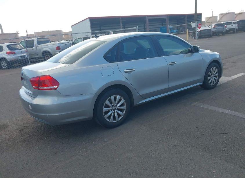 Photo 4 of 2013 Volkswagen Passat 2.5L S (VIN 1VWAP7A30DC101543)
