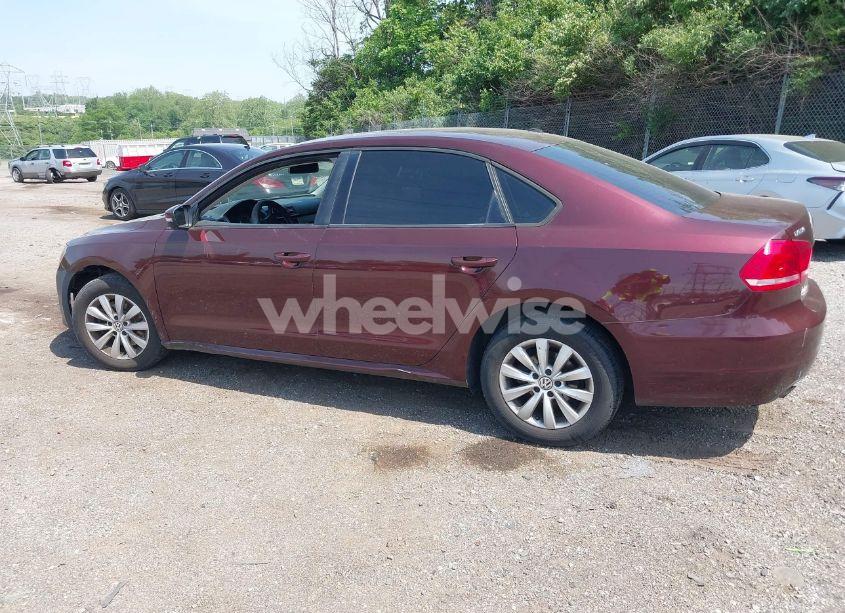 Photo 3 of 2013 Volkswagen Passat 2.5L S (VIN 1VWAP7A33DC085208)