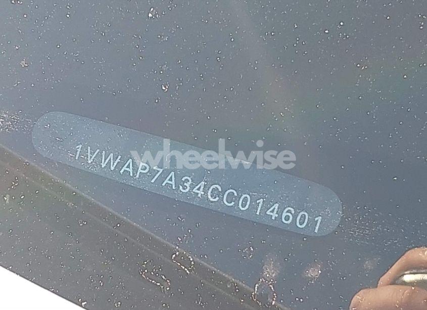 Photo 18 of 2012 Volkswagen Passat 2.5L S (VIN 1VWAP7A34CC014601)