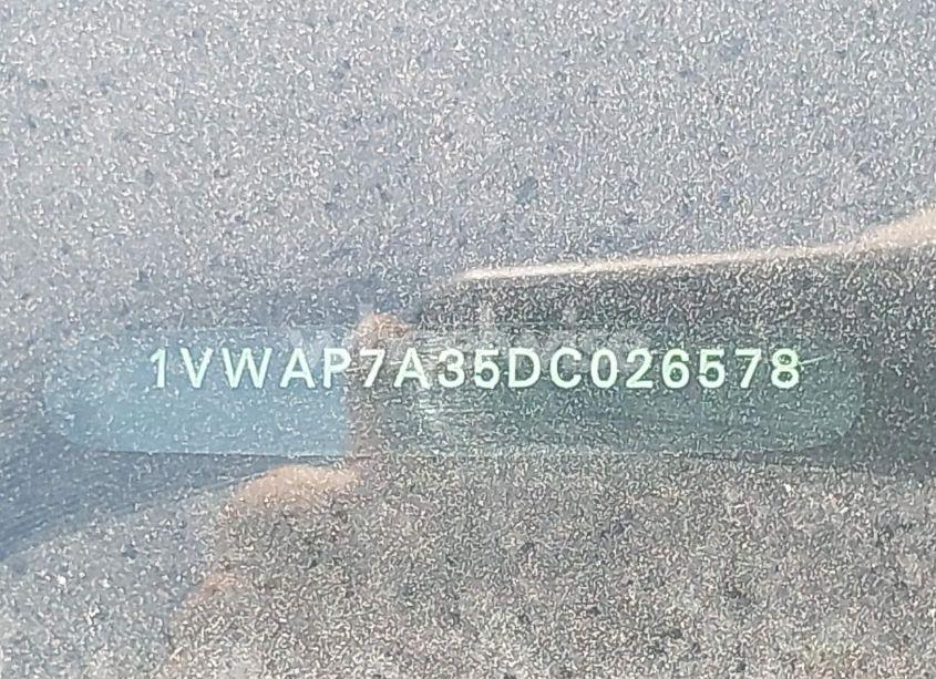 Photo 9 of 2013 Volkswagen Passat 2.5L S (VIN 1VWAP7A35DC026578)