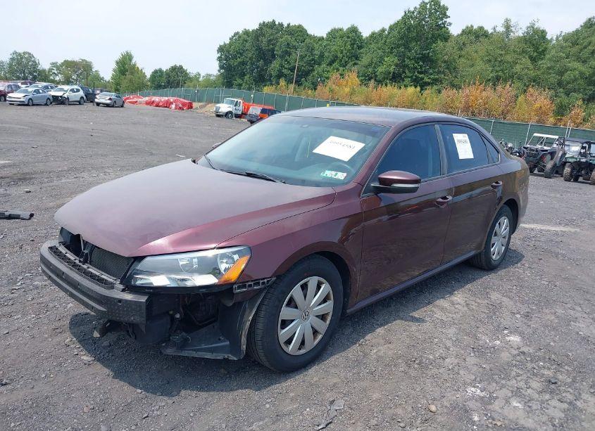 Photo 2 of 2013 Volkswagen Passat 2.5L S (VIN 1VWAP7A36DC099720)