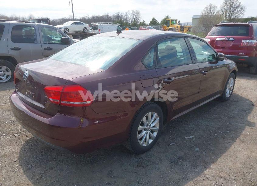 Photo 4 of 2012 Volkswagen Passat 2.5L S (VIN 1VWAP7A37CC079555)