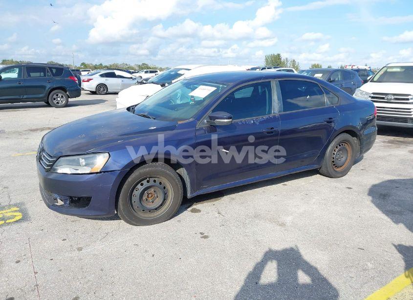 Photo 2 of 2013 Volkswagen Passat 2.5L S (VIN 1VWAP7A37DC053930)