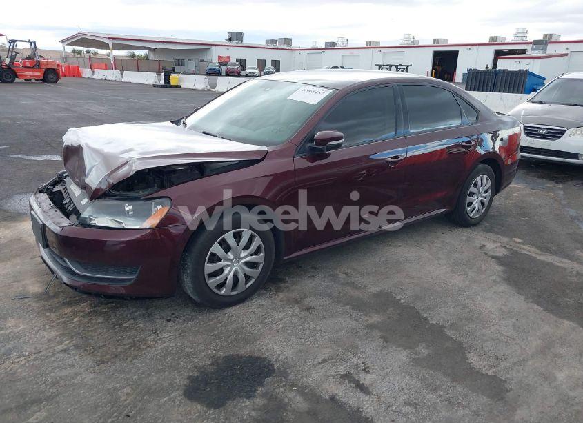 Photo 2 of 2014 Volkswagen Passat 2.5L S (VIN 1VWAP7A37EC018810)