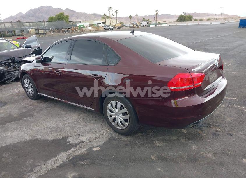 Photo 3 of 2014 Volkswagen Passat 2.5L S (VIN 1VWAP7A37EC018810)