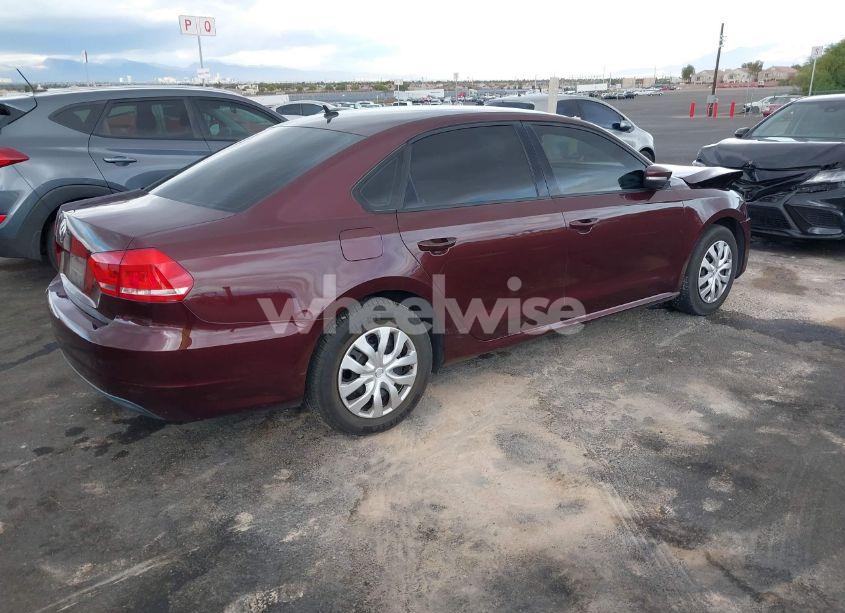 Photo 4 of 2014 Volkswagen Passat 2.5L S (VIN 1VWAP7A37EC018810)