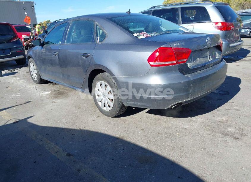 Photo 3 of 2012 Volkswagen Passat 2.5L S (VIN 1VWAP7A38CC043647)