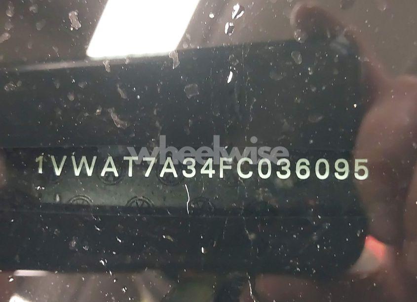 Photo 18 of 2015 Volkswagen Passat 1.8T S (VIN 1VWAT7A34FC036095)