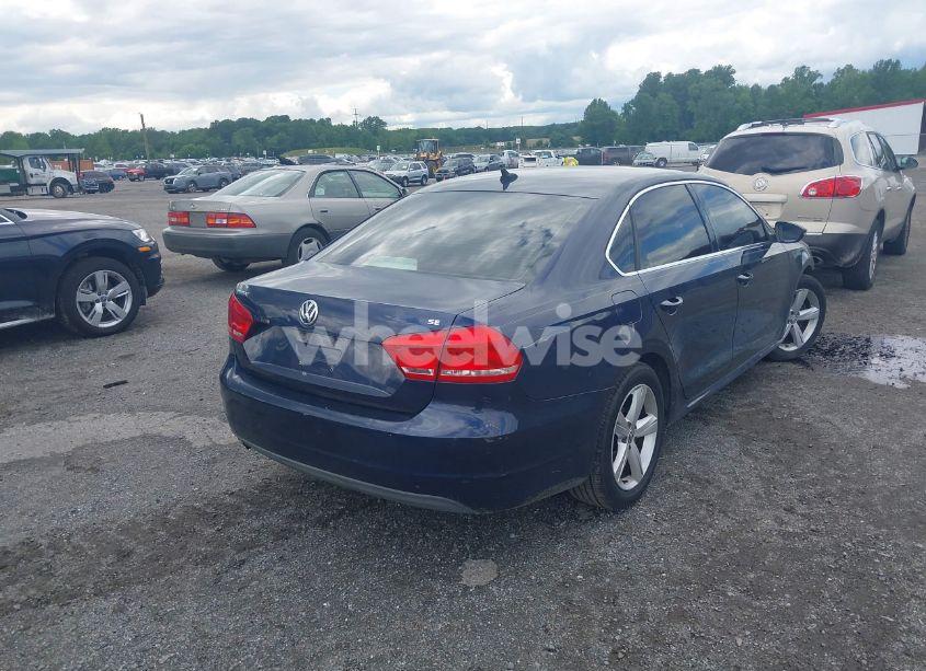 Photo 4 of 2012 Volkswagen Passat 2.5L SE (VIN 1VWBH7A31CC026836)