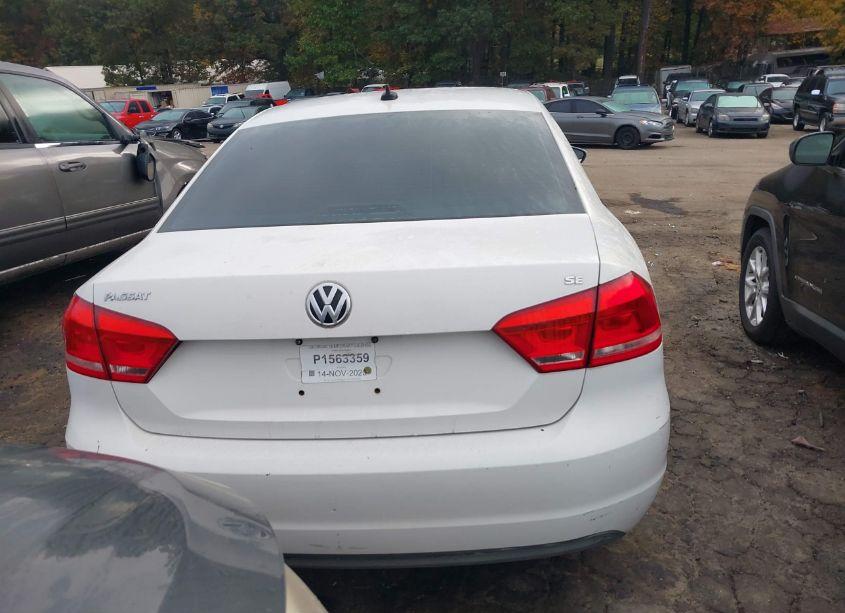 Photo 16 of 2012 Volkswagen Passat 2.5L SE (VIN 1VWBH7A34CC096945)