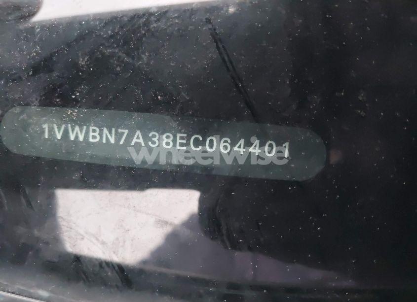 Photo 9 of 2014 Volkswagen Passat 2.0L TDI SE (VIN 1VWBN7A38EC064401)