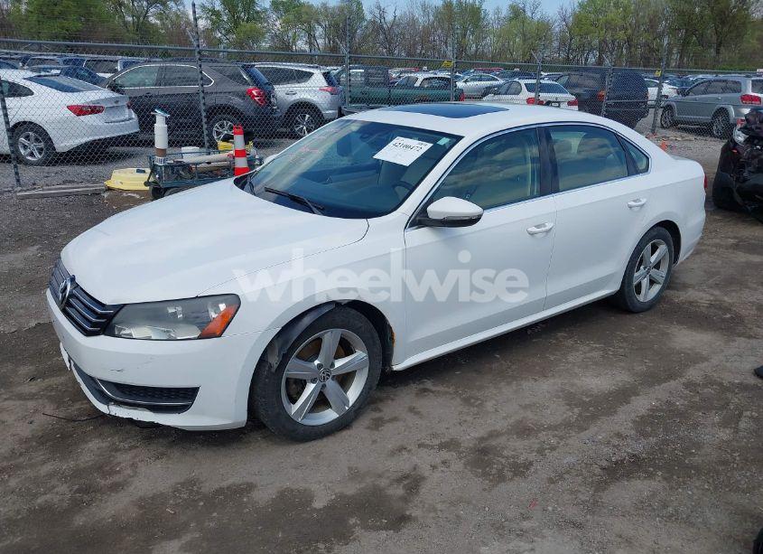 Photo 2 of 2012 Volkswagen Passat 2.5L SE (VIN 1VWBP7A30CC017600)