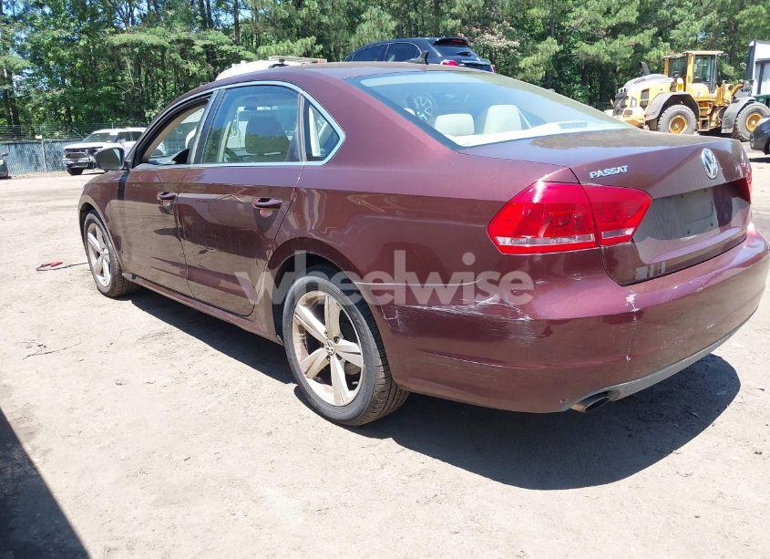 Photo 3 of 2012 Volkswagen Passat 2.5L SE (VIN 1VWBP7A30CC107216)