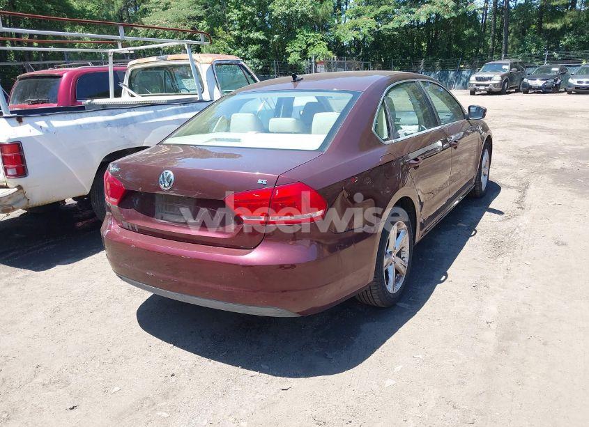 Photo 4 of 2012 Volkswagen Passat 2.5L SE (VIN 1VWBP7A30CC107216)