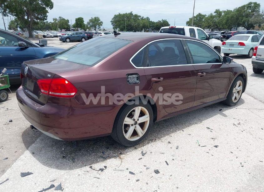 Photo 4 of 2012 Volkswagen Passat 2.5L SE (VIN 1VWBP7A31CC097246)