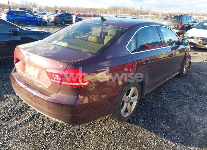 Photo 4 of 2013 Volkswagen Passat 2.5L SE (VIN 1VWBP7A31DC126908)