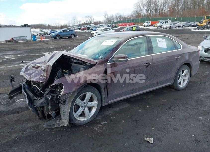 Photo 2 of 2014 Volkswagen Passat 2.5L SE (VIN 1VWBP7A31EC004180)