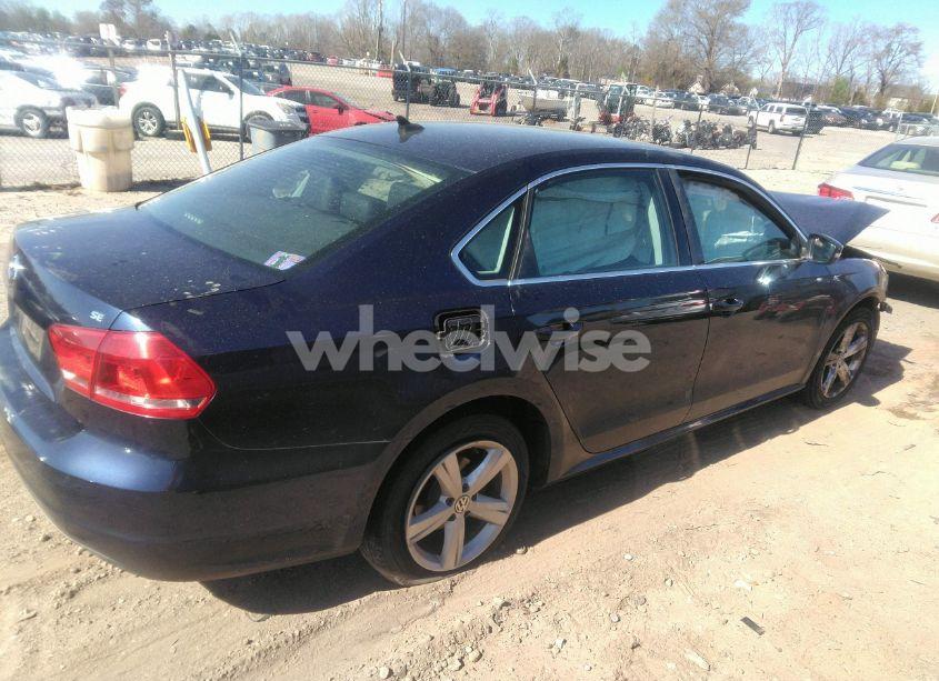 Photo 4 of 2013 Volkswagen Passat 2.5L SE (VIN 1VWBP7A32DC126643)