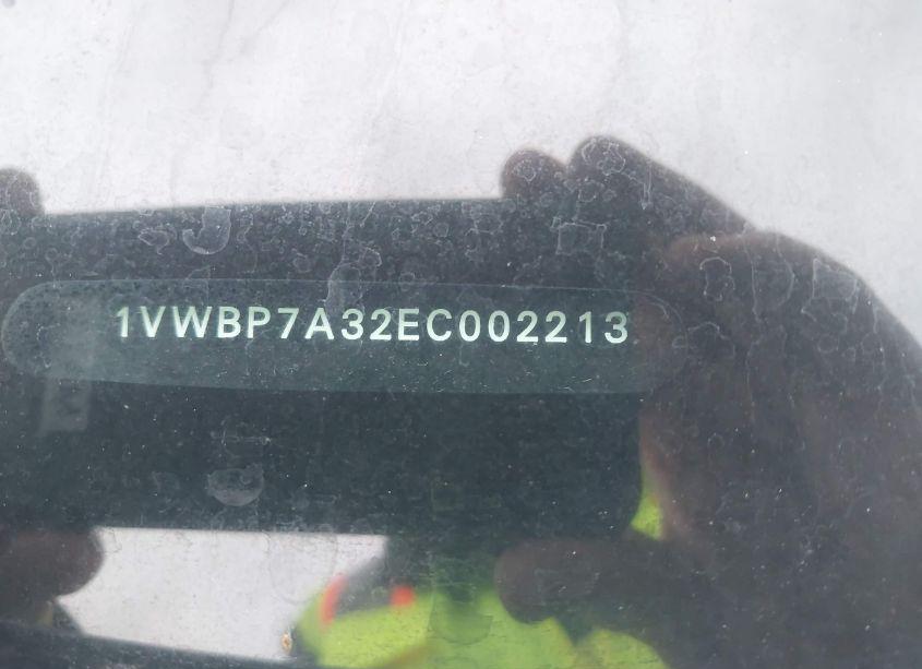 Photo 9 of 2014 Volkswagen Passat 2.5L SE (VIN 1VWBP7A32EC002213)