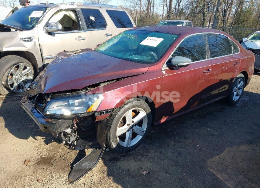 Photo 2 of 2012 Volkswagen Passat 2.5L SE (VIN 1VWBP7A33CC035671)