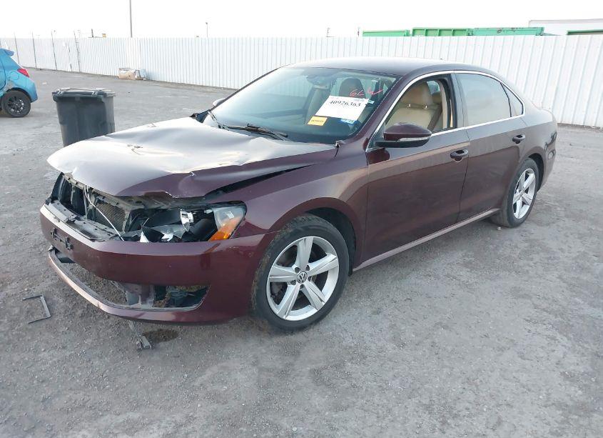 Photo 2 of 2012 Volkswagen Passat 2.5L SE (VIN 1VWBP7A34CC081283)