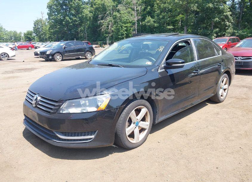 Photo 2 of 2013 Volkswagen Passat 2.5L SE (VIN 1VWBP7A34DC008707)