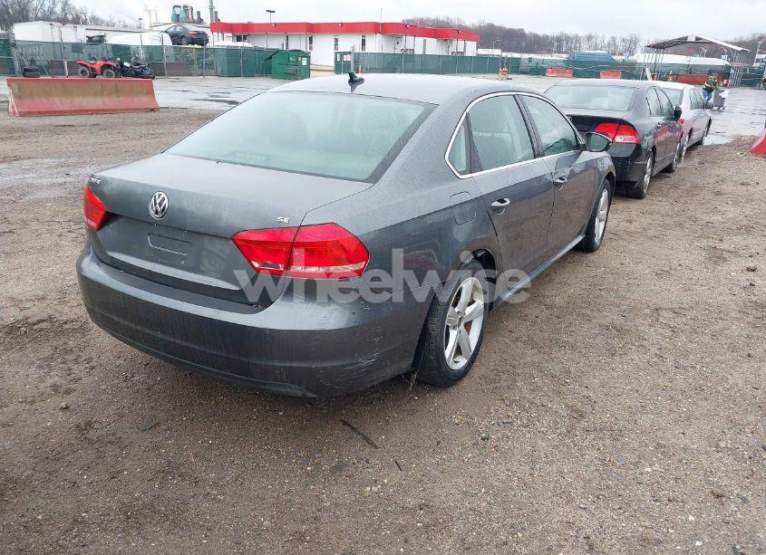 Photo 4 of 2012 Volkswagen Passat 2.5L SE (VIN 1VWBP7A37CC043580)