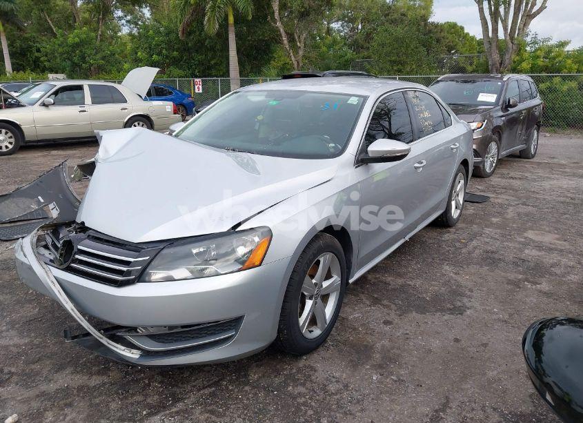 Photo 2 of 2012 Volkswagen Passat 2.5L SE (VIN 1VWBP7A38CC074580)
