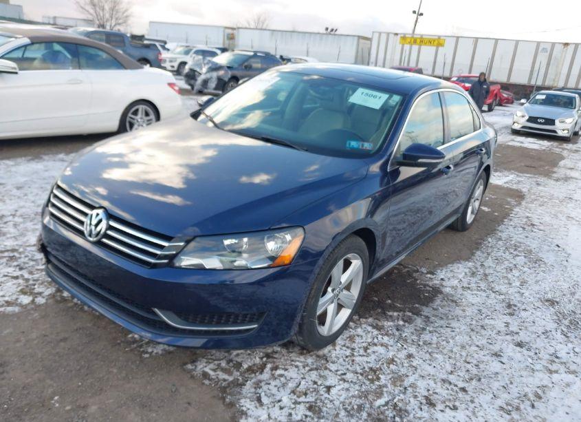 Photo 2 of 2012 Volkswagen Passat 2.5L SE (VIN 1VWBP7A38CL088124)