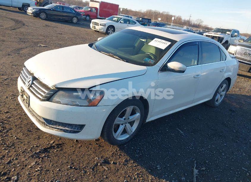 Photo 2 of 2012 Volkswagen Passat 2.5L SE (VIN 1VWBP7A3XCC077531)