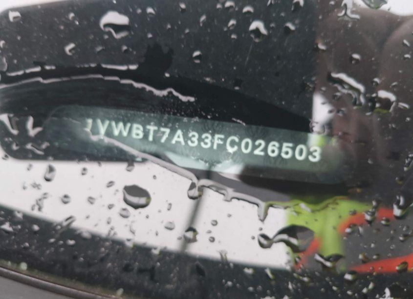 Photo 9 of 2015 Volkswagen Passat 1.8T SE (VIN 1VWBT7A33FC026503)