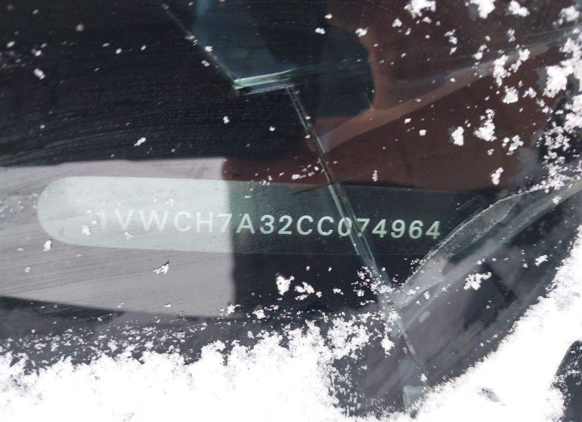 Photo 9 of 2012 Volkswagen Passat 2.5L SEL (VIN 1VWCH7A32CC074964)