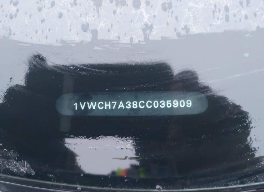 Photo 9 of 2012 Volkswagen Passat 2.5L SEL (VIN 1VWCH7A38CC035909)