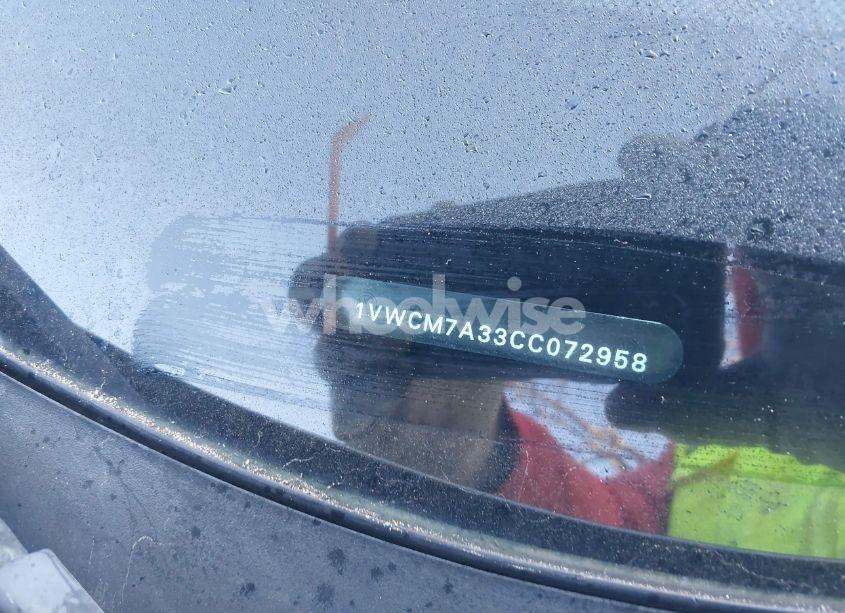 Photo 12 of 2012 Volkswagen Passat 3.6L V6 SEL PREMIUM (VIN 1VWCM7A33CC072958)