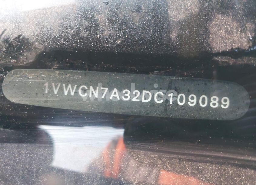 Photo 9 of 2013 Volkswagen Passat 2.0L TDI SEL PREMIUM (VIN 1VWCN7A32DC109089)