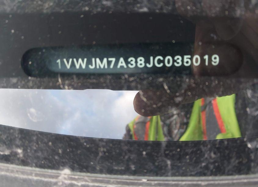 Photo 9 of 2018 Volkswagen Passat 3.6L V6 GT (VIN 1VWJM7A38JC035019)