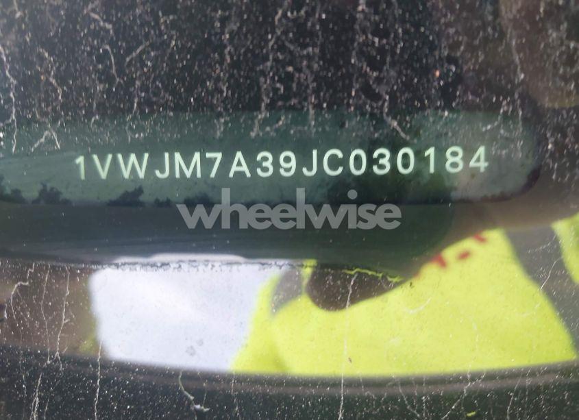 Photo 9 of 2018 Volkswagen Passat 3.6L V6 GT (VIN 1VWJM7A39JC030184)