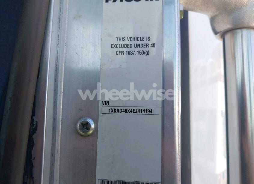 Photo 8 of 2014 Kenworth Construction T660 (VIN 1XKAD48X4EJ414194)